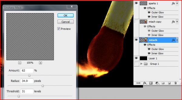 Creation of Flame On: Step 24